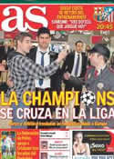 Portada diario AS del 1 de Abril de 2014