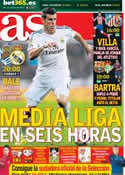 Portada diario AS del 5 de Abril de 2014