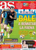 Portada diario AS del 8 de Abril de 2014