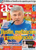 Portada diario AS del 15 de Abril de 2014