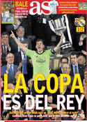 Portada diario AS del 17 de Abril de 2014