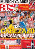 Portada diario AS del 28 de Abril de 2014