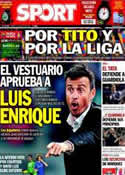 Portada diario Sport del 3 de Mayo de 2014