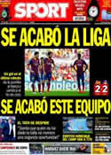 Portada diario Sport del 4 de Mayo de 2014