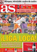 Portada diario AS del 5 de Mayo de 2014