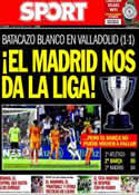 Portada diario Sport del 8 de Mayo de 2014