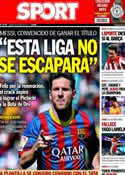 Portada diario Sport del 9 de Mayo de 2014