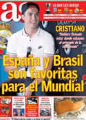 Portada diario AS del 10 de Mayo de 2014