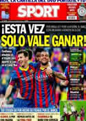 Portada diario Sport del 11 de Mayo de 2014