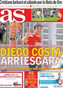 Portada diario AS del 13 de Mayo de 2014