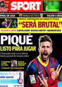 Portada diario Sport del 13 de Mayo de 2014