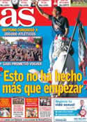 Portada diario AS del 19 de Mayo de 2014