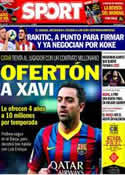 Portada diario Sport del 6 de Junio de 2014