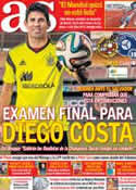 Portada diario AS del 7 de Junio de 2014