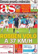 Portada diario AS del 17 de Junio de 2014