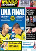 Portada Mundo Deportivo del 18 de Junio de 2014