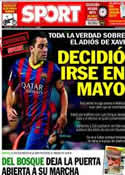 Portada diario Sport del 21 de Junio de 2014