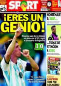 Portada diario Sport del 22 de Junio de 2014