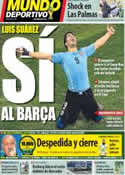 Portada Mundo Deportivo del 23 de Junio de 2014