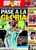 Portada diario Sport del 2 de Julio de 2014