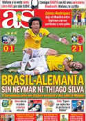 Portada diario AS del 5 de Julio de 2014