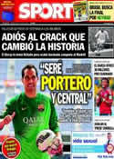 Portada diario Sport del 8 de Julio de 2014