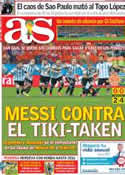 Portada diario AS del 10 de Julio de 2014