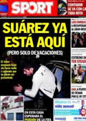 Portada diario Sport del 15 de Julio de 2014