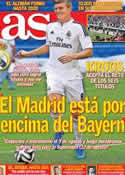 Portada diario AS del 18 de Julio de 2014