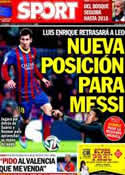 Portada diario Sport del 18 de Julio de 2014