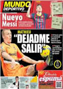 Portada Mundo Deportivo del 18 de Julio de 2014