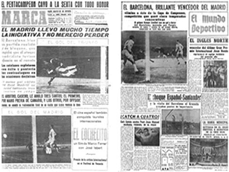 Foto de Portadas partido 23/11/1960